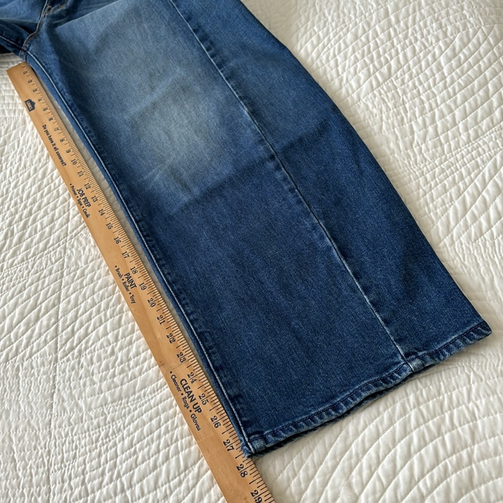 * sold * MOTHER NWT Full Pipe Flood It’s a Small World Jeans size 26 high waist - Picture 5 of 16